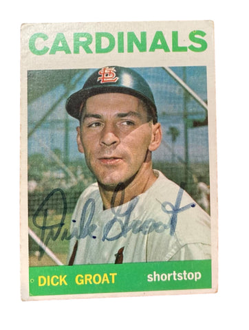 Dick Groat 1964 Topps Autographed Card