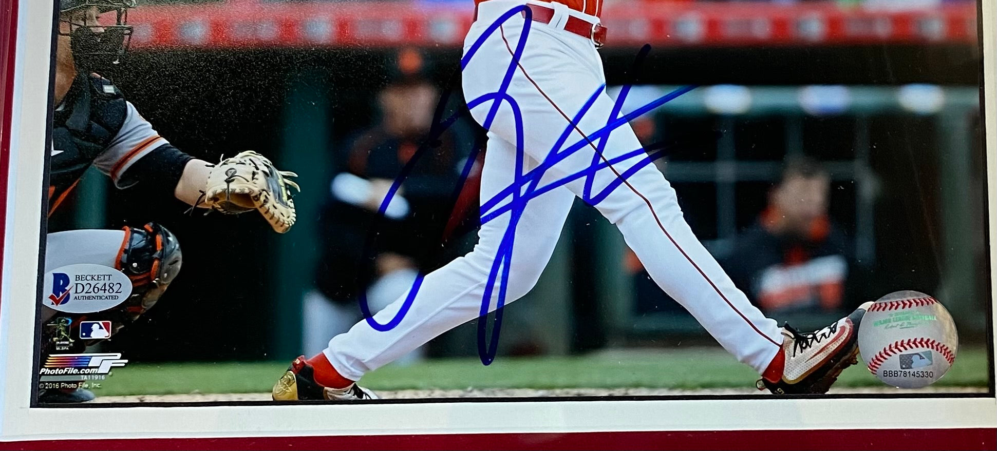 Joey Votto Reds Signed 8x10 Framed Photo autograph Sports Images