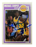 1989 Fleer Michael Cooper Signed Card JSA