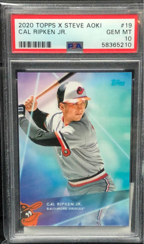 2020 Topps X Steve Aoki Cal Ripken Jr. #19 PSA GEM MT 10