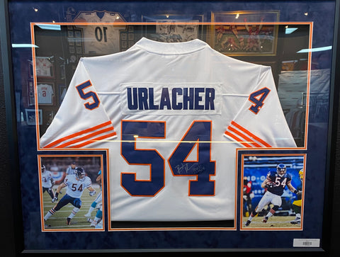 Brian Urlacher Chicago Bears Autographed Framed Jersey - White