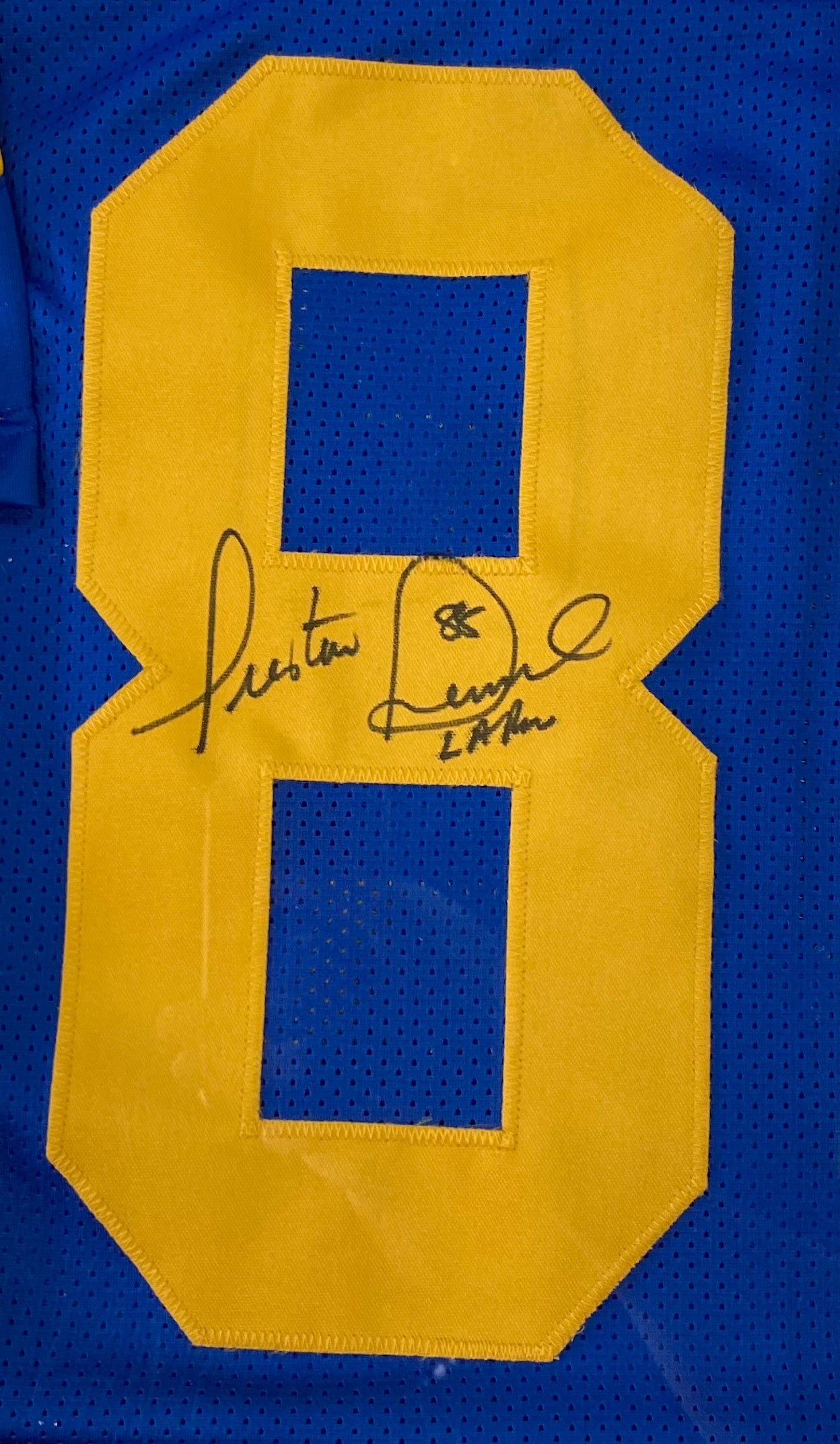 Eric Dickerson Autographed and Framed Los Angeles Rams Jersey