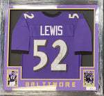 Ray Lewis Baltimore Ravens Signed Framed Jersey - Purple