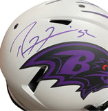 Ray Lewis Signed Ravens Full-Size Authentic On-Field Lunar Eclipse Alternate Speed Helmet Beckett