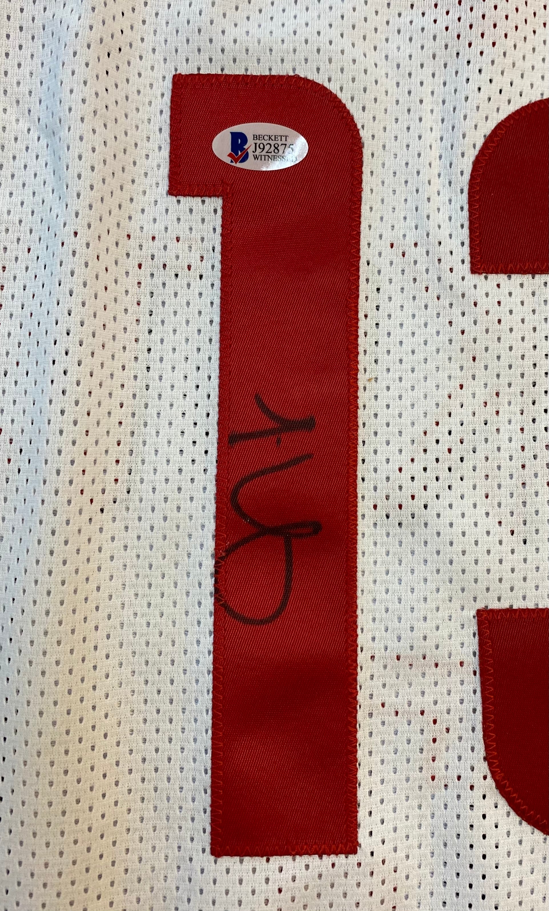 James Harden Signed Houston Rockets Jersey (Beckett COA) (Size: XL