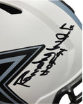Randy White and Drew Pearson Signed Cowboys Full-Size Lunar Eclipse Alternate Speed Helmet Inscribed “HOF 94” & “HOF 21”