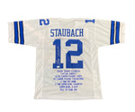 Roger Staubach Dallas Cowboys Autographed Jersey - White