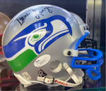 Steve Largent Seattle Seahawks Signed Mini Helmet JSA COA