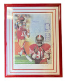 Jerry Rice - Joe Montana with play drawing by Elins 497/1000
