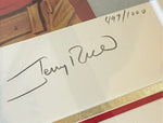 Jerry Rice - Joe Montana with play drawing by Elins 497/1000 JSA LOA