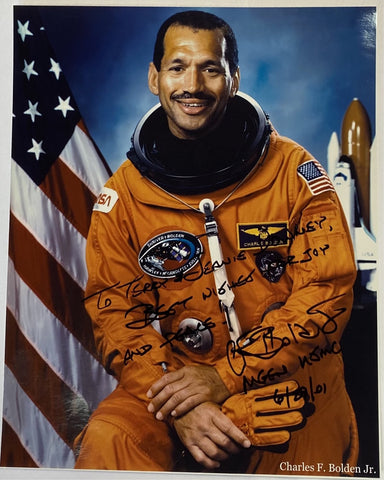 Charles Bolden signed astronaut photo
