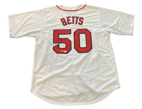 Mookie Betts Boston Red Sox Autographed Jersey - White