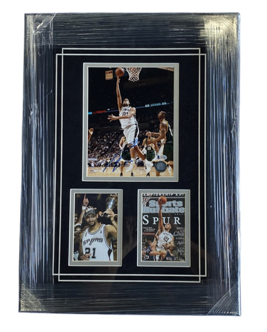 Tim Duncan San Antonio Spurs Autographed Photo 8x10 Commemorative