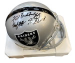 Fred Biletnikoff Oakland Raiders Signed Mini Helmet