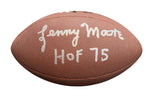 Lenny Moore Signed NFL Football Inscribed “HOF 75”