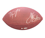 Ben Roethlisberger and Leveon Bell Autographed  Football Logo