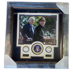 John McCain & Sarah Palin Hand-signed Baseball shadowbox