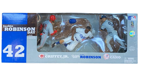 McFarlane Toys Action Figures MLB Jackie Robinson Day 3 Pack featuring Jackie Robinson, Robinson Cano & Ken Griffey Jr.