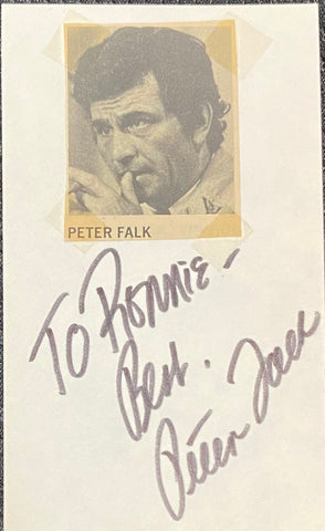 Peter Falk Signed Photo